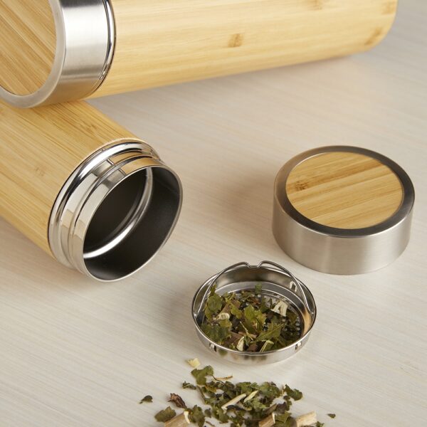 Garrafa Bambu Térmica 500ml com Infusor - Image 2