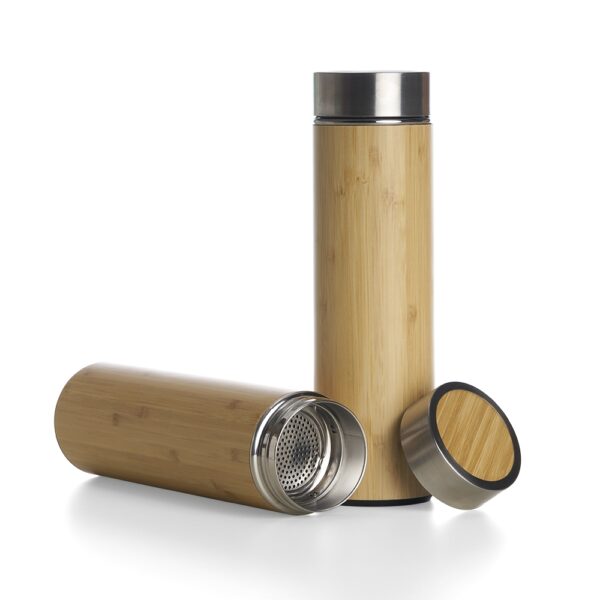 Garrafa Bambu Térmica 500ml com Infusor - Image 3