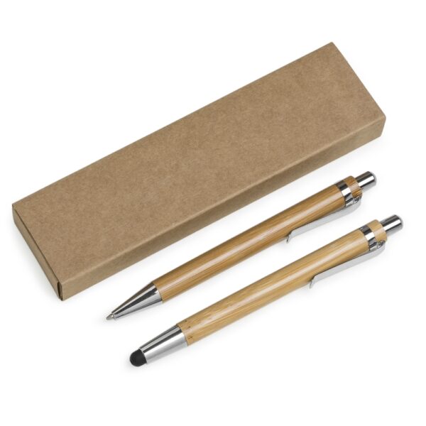 Kit Ecológico Caneta e Lapiseira Bambu - Image 2
