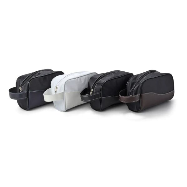 Necessaire de Couro Sintético e Nylon - Image 2