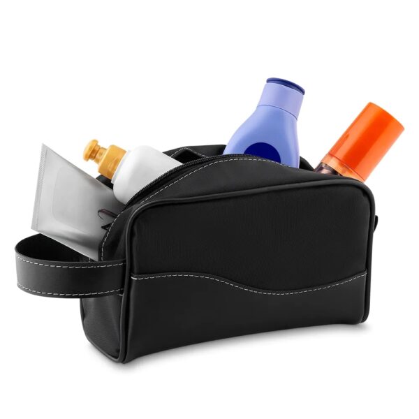 Necessaire de Couro Sintético e Nylon - Image 3